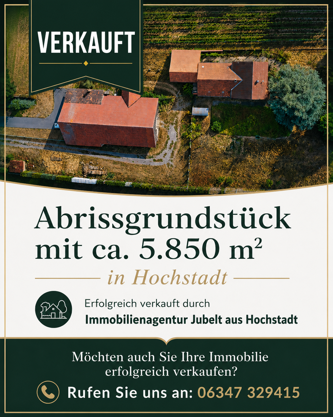 Verkauftes Abrissgrundstück in Hochstadt