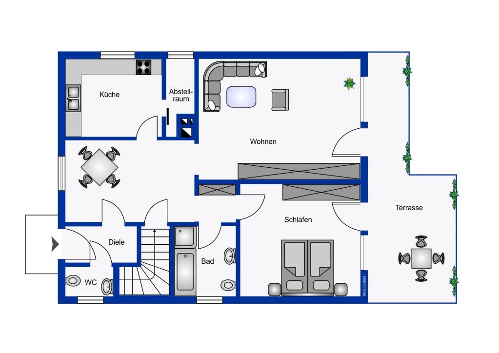 Grundriss Erdgeschoss