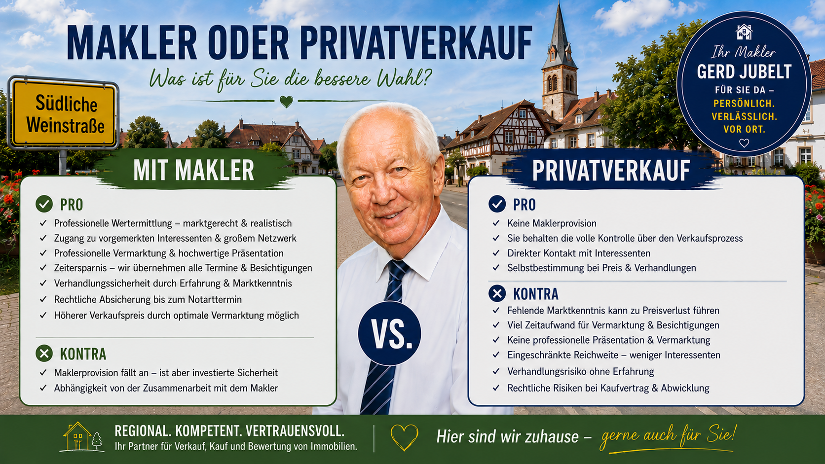 Makler oder Privatverkauf